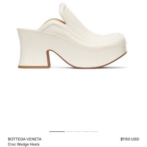 BOTTEGA VENETA Croc Wedge Heels